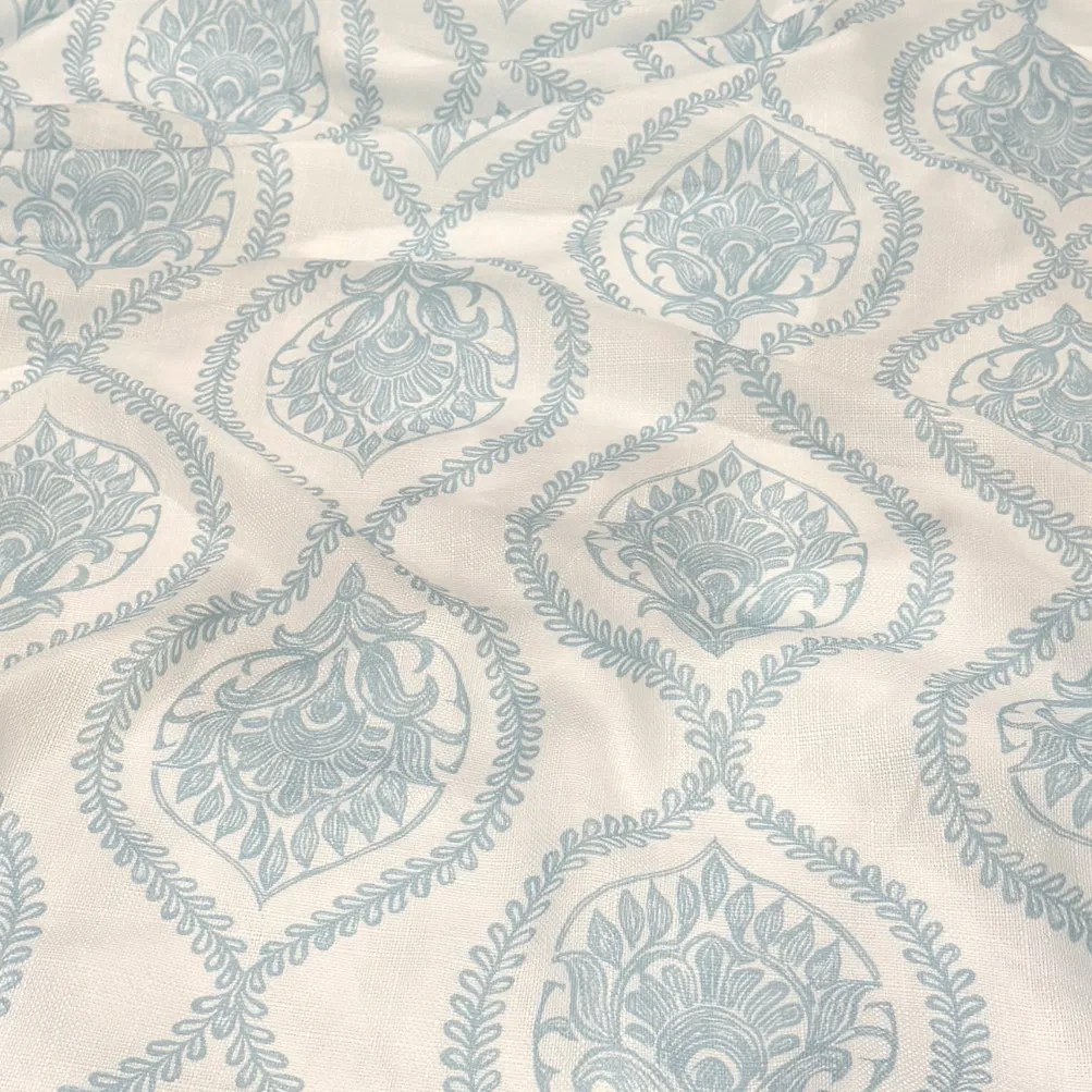Mayfair (Slub Print) Table Napkin in Lt Blue