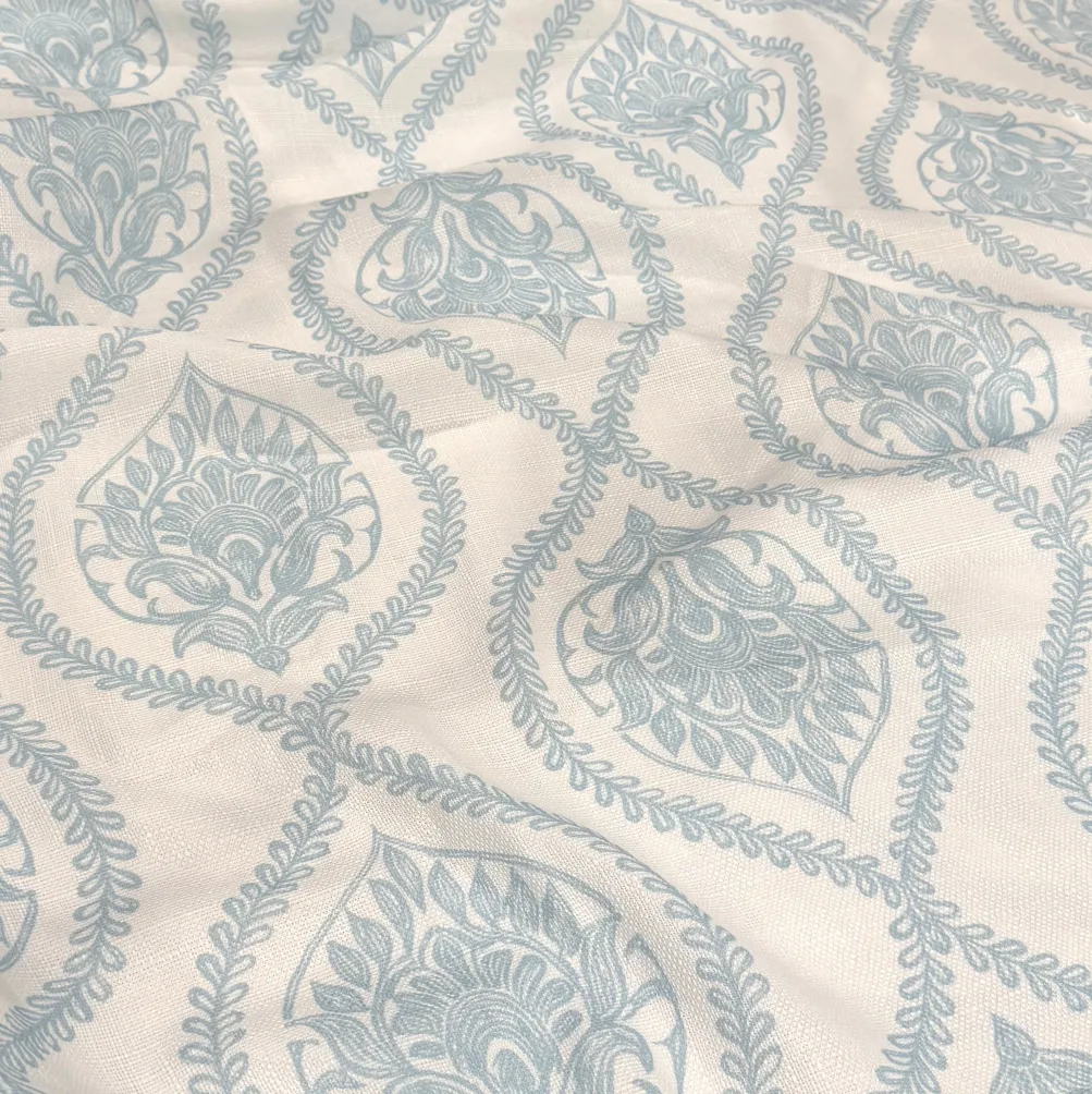 Mayfair (Slub Print) Table Napkin in Lt Blue