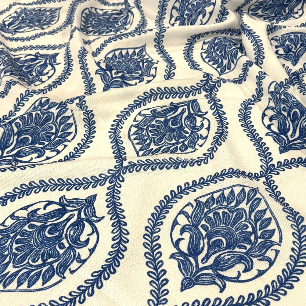 Mayfair (Slub Print) Table Napkin in Royal