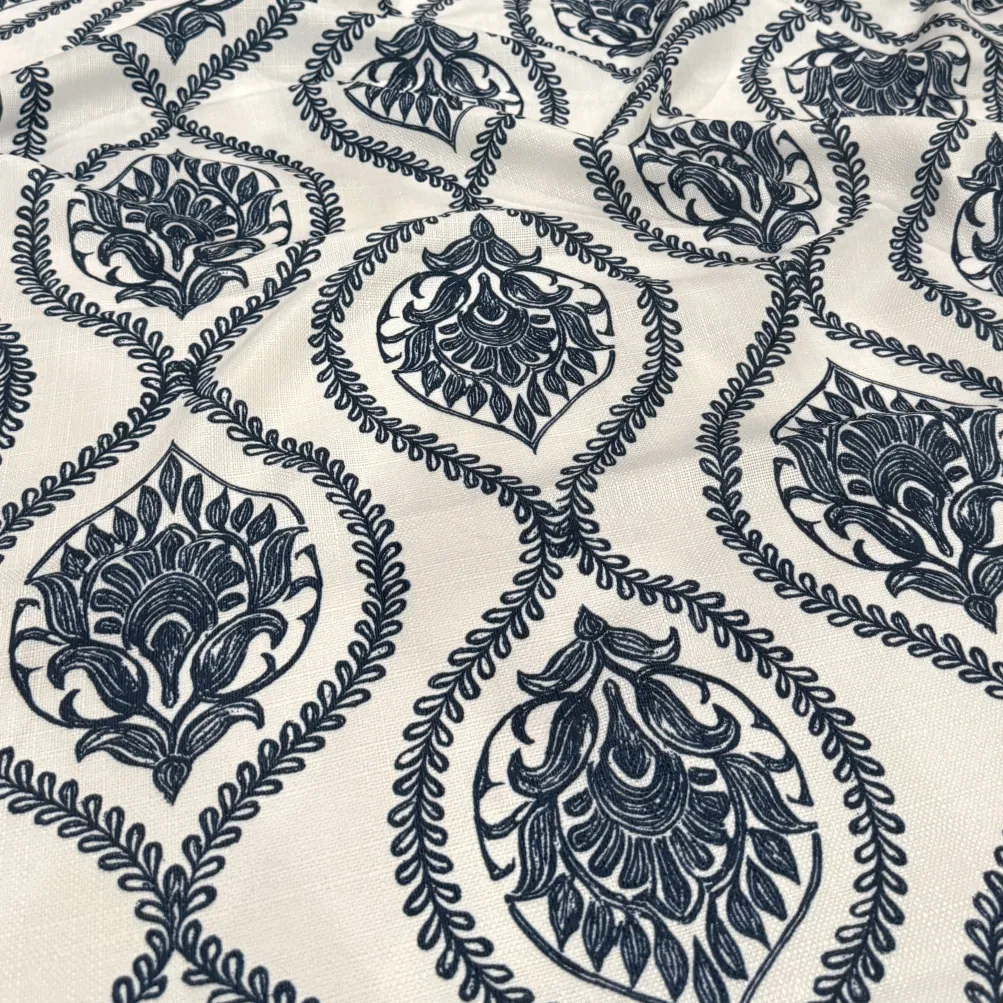 Mayfair (Slub Print) Table Napkin in Navy