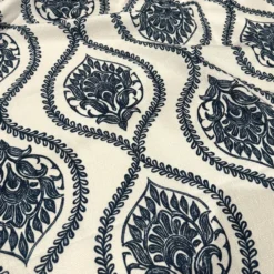 Mayfair (Slub Print) Table Napkin in Navy