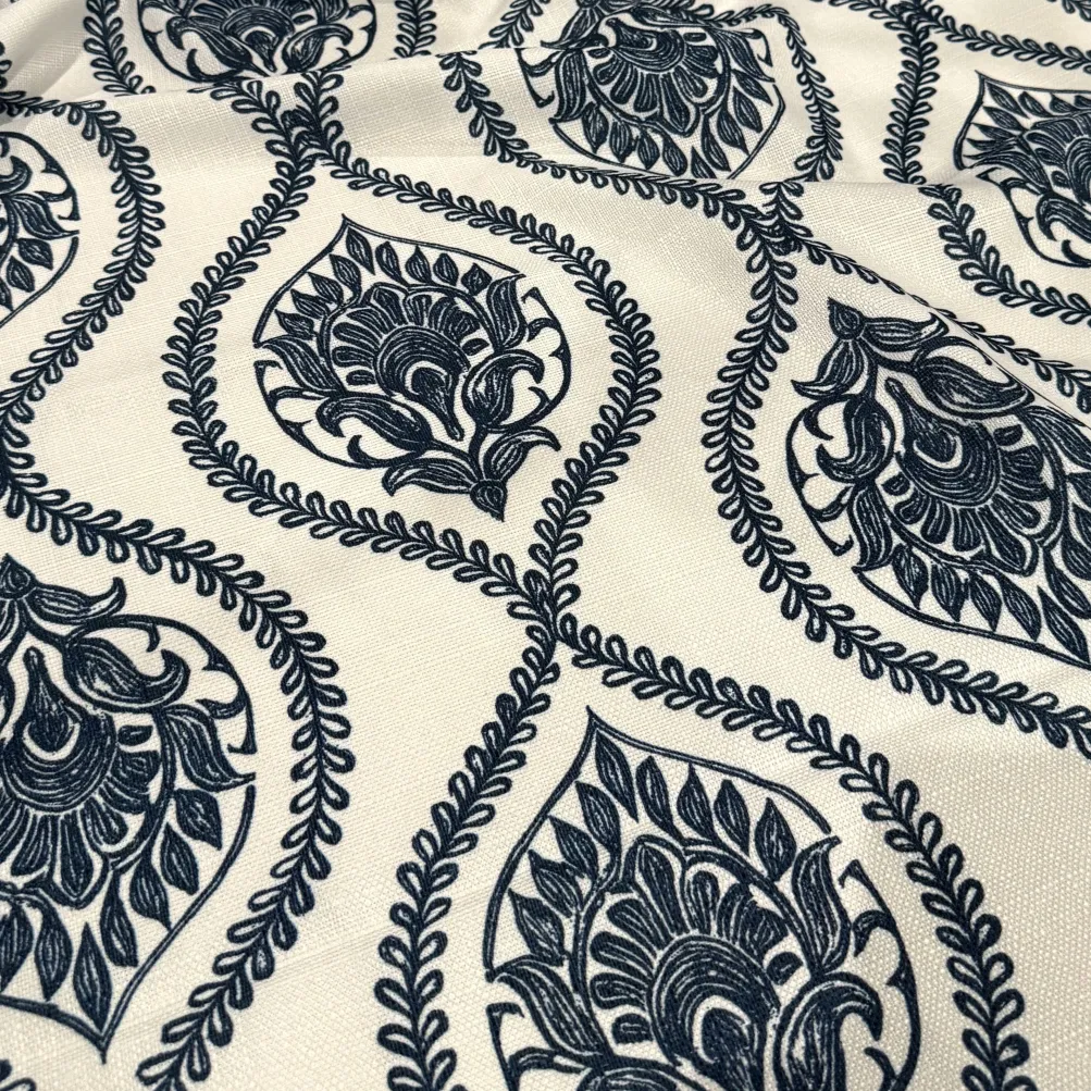 Mayfair (Slub Print) Table Napkin in Navy