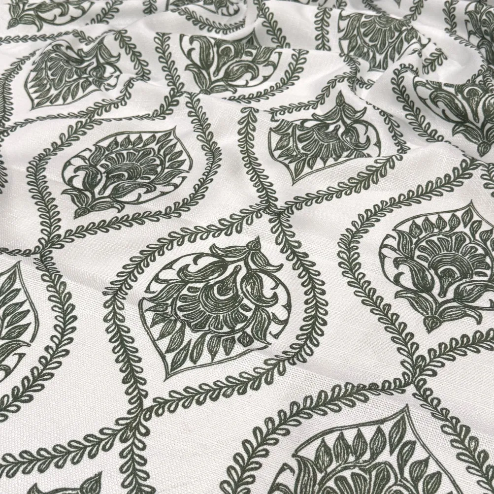 Mayfair (Slub Print) Table Napkin in Willow Green