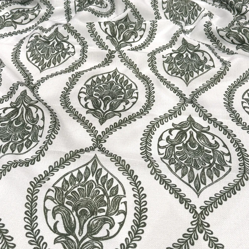 Mayfair (Slub Print) Table Napkin in Willow Green
