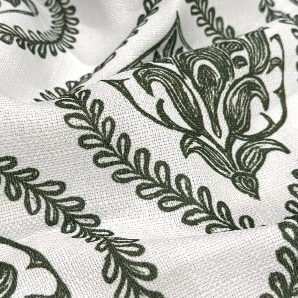 Mayfair (Slub Print) Table Napkin in Willow Green