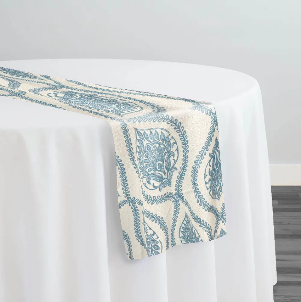 Mayfair (Slub Print) Table Runner in Copen Perry