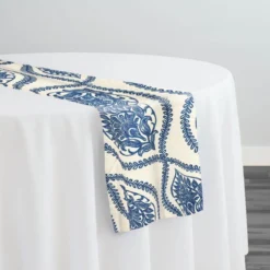Mayfair (Slub Print) Table Runner in Royal