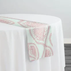 Mayfair (Slub Print) Table Runner in Dusty Rose