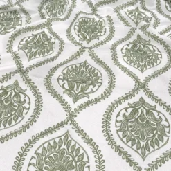 Mayfair (Slub Print) Table Runner in Sage