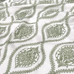 Mayfair (Slub Print) Table Runner in Sage
