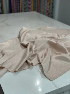 Metallic Burlap Table Linen in Champagne/Silver