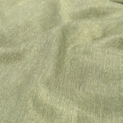 Metallic Burlap Table Linen in Sage/Gold