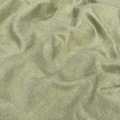 Metallic Burlap Table Linen in Sage/Gold