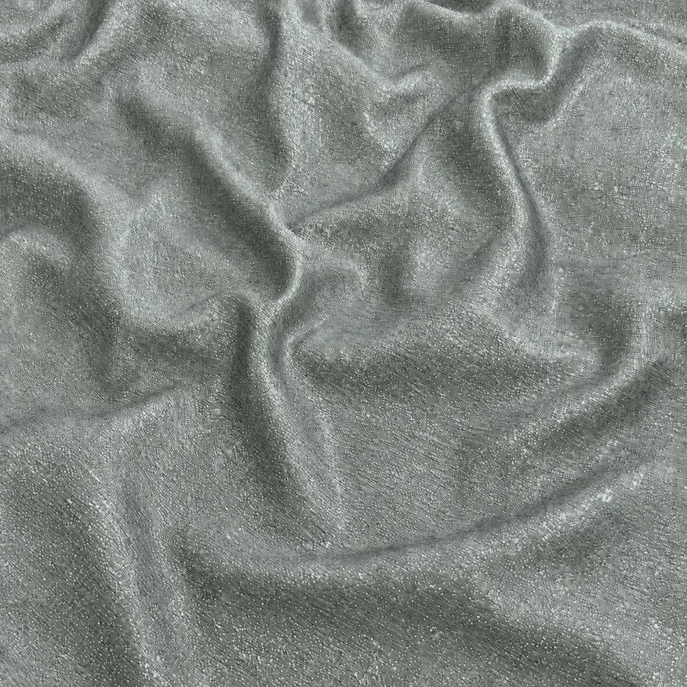 Metallic Burlap Table Linen in Platinum