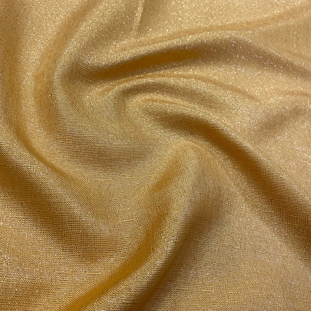 Metallic Burlap Table Linen in Gold/Silver