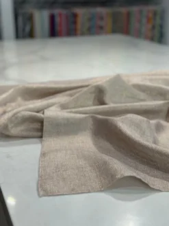 Metallic Burlap Table Linen in Khaki/Gold