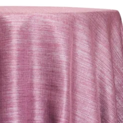 Metallic Burlap Table Linen in Orchid/Silver