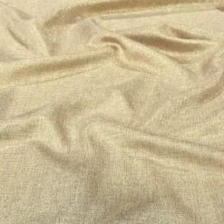 Metallic Burlap Table Linen in Beige/Gold