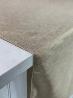 Metallic Burlap Table Linen in Champagne/Gold