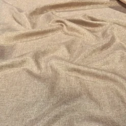 Metallic Burlap Table Linen in Champagne/Gold
