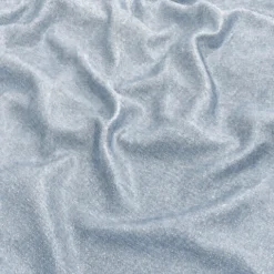 Metallic Burlap Table Napkins in Blue/Silver