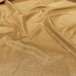 Metallic Burlap Table Runner in Antique Gold/Gold