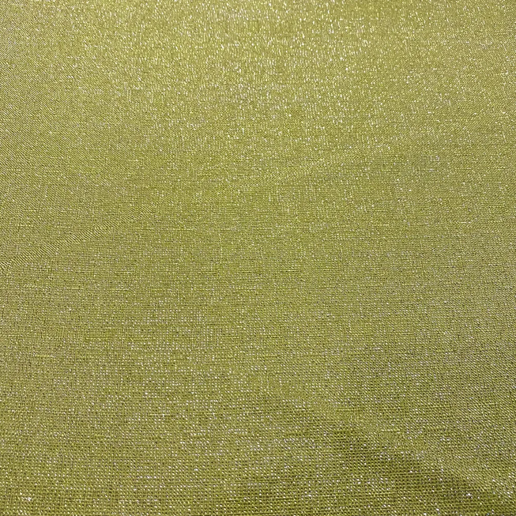 Metallic Burlap Table Runner in Sage/Silver