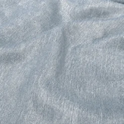Metallic Burlap Table Runner in Blue/Silver