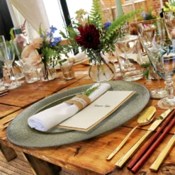 Metallic - Glass Charger Plate in Gold (Item # 0071)