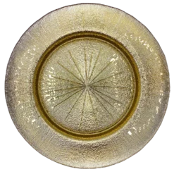 Metallic - Glass Charger Plate in Gold (Item # 0071)