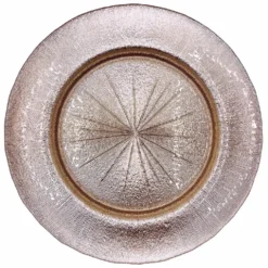 Metallic - Glass Charger Plate in Champagne Pink (Item # 0071)