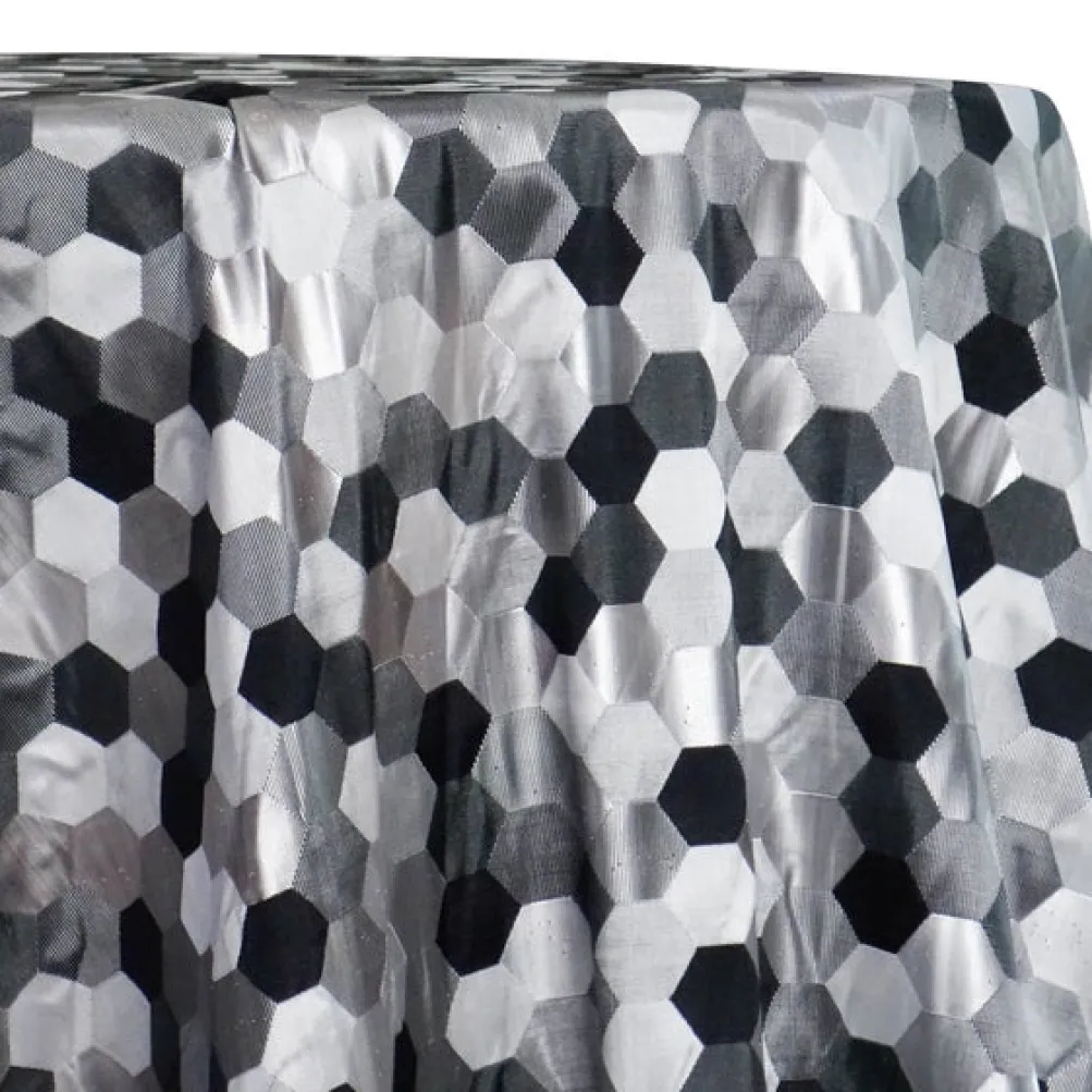 Metro Jacquard (Reversible) Table Linen in Charcoal
