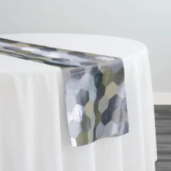 Metro Jacquard (Reversible) Table Runner in Khaki