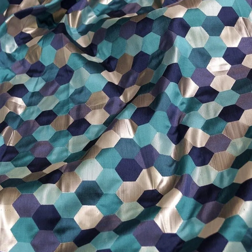 Metro Jacquard (Reversible) Table Runner in Blue