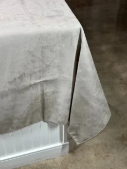 Microfiber Suede Table Linen in Lt Grey