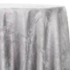 Microfiber Suede Table Linen in Lt Grey