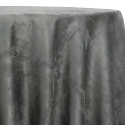 Microfiber Suede Table Linen in Dk Grey