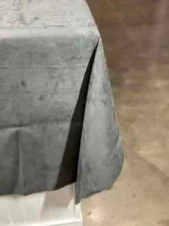 Microfiber Suede Table Linen in Dk Grey