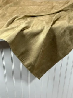 Microfiber Suede Table Linen in Camel