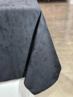 Microfiber Suede Table Linen in Black