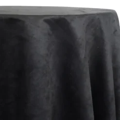 Microfiber Suede Table Linen in Black