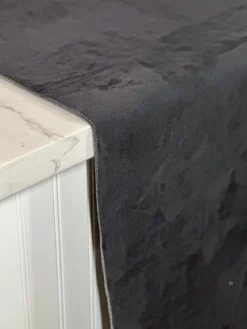 Microfiber Suede Table Linen in Black