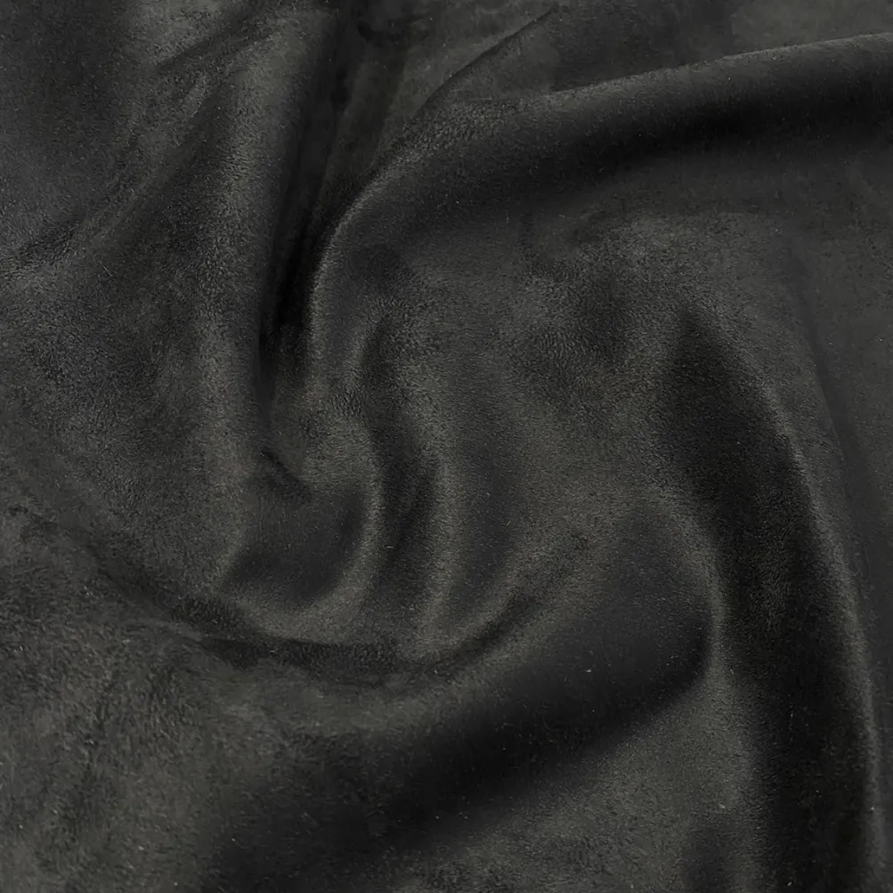 Microfiber Suede Table Linen in Black