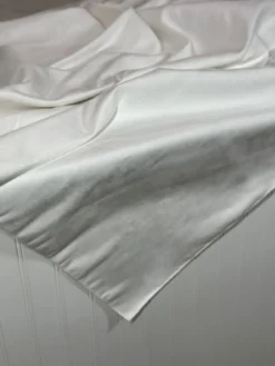 Microfiber Suede Table Linen in White