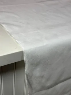 Microfiber Suede Table Linen in White
