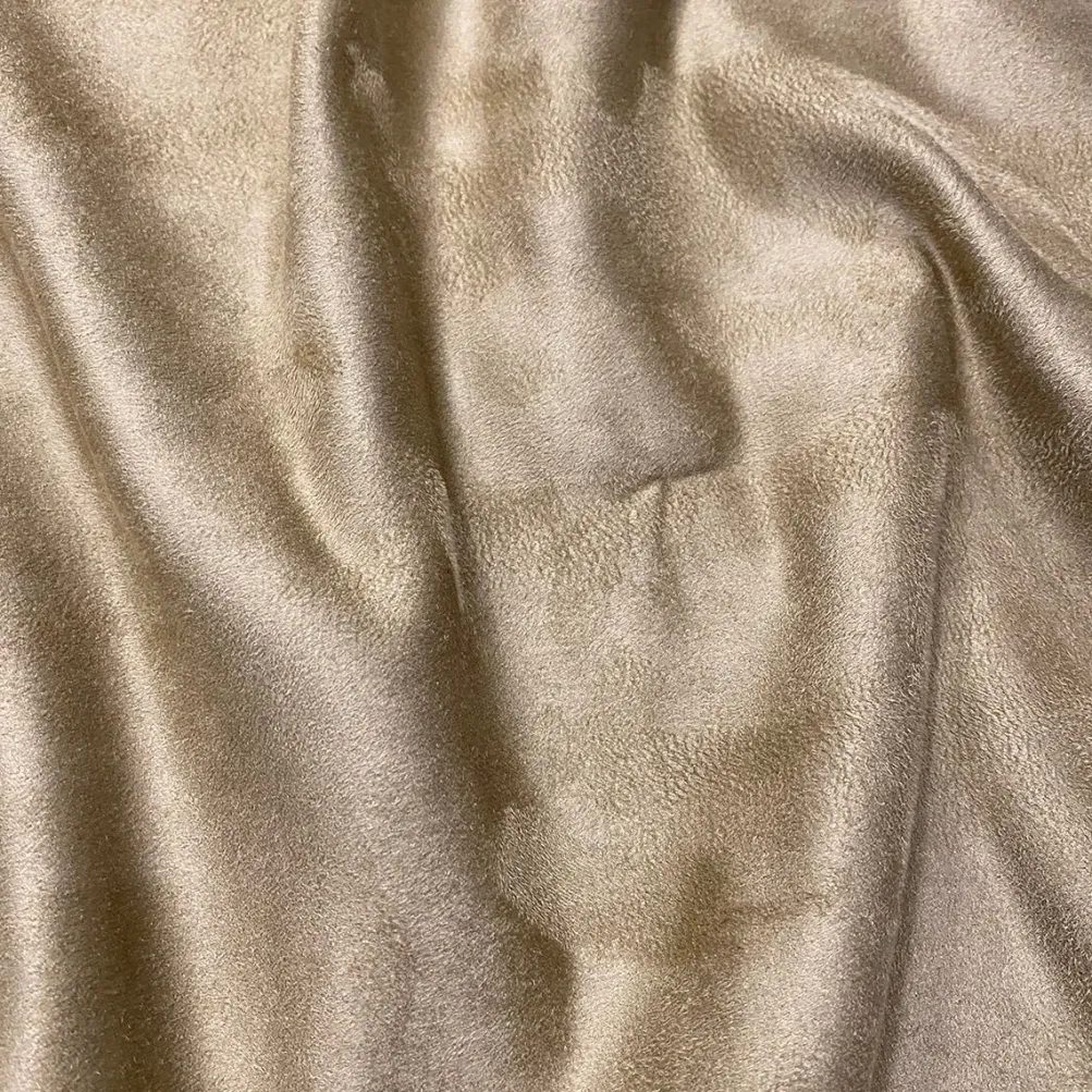 Microfiber Suede Table Linen in Khaki
