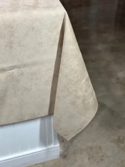 Microfiber Suede Table Linen in Khaki
