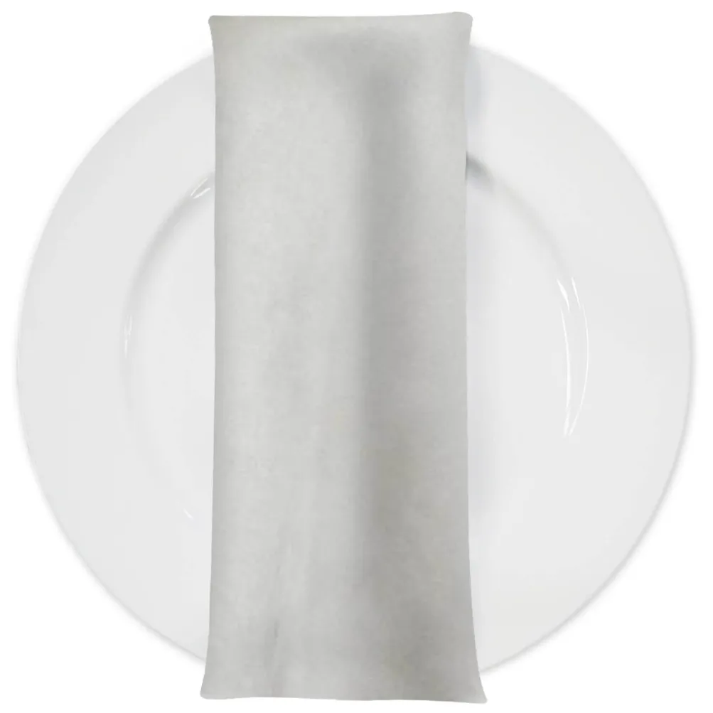 Microfiber Suede Table Napkin in Ivory