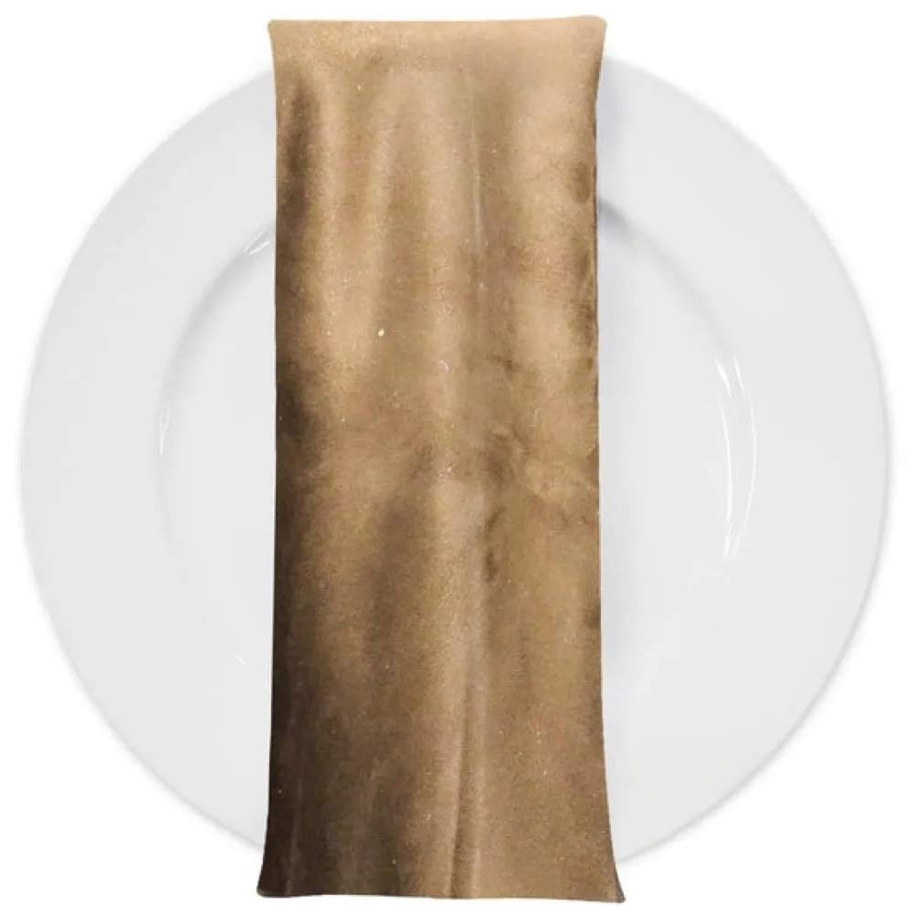 Microfiber Suede Table Napkin in Camel