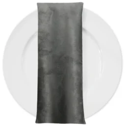 Microfiber Suede Table Napkin in DK Grey